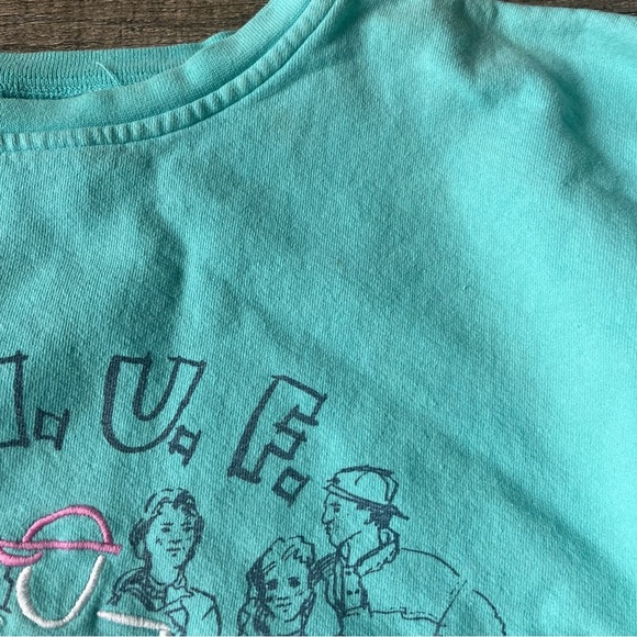Vintage 1990s E.N.U.F Embroidered Crewneck Sweatshirt Made In USA Size M - Picture 4 of 12